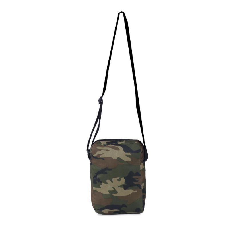 Tas Slingbag Pria Loreng Army Terbaru Keren Simple | Tas Selempang Mini Sling Bag | Tas Pinggang Tourer Shoulder Bag Buff