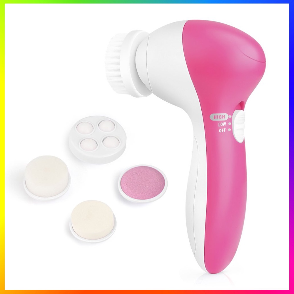 Facial Massager 5in1 / Alat Facial Wajah / Alat Facial Muka /  Alat Pembersih Wajah 5in1 / Alat Perawatan Wajah