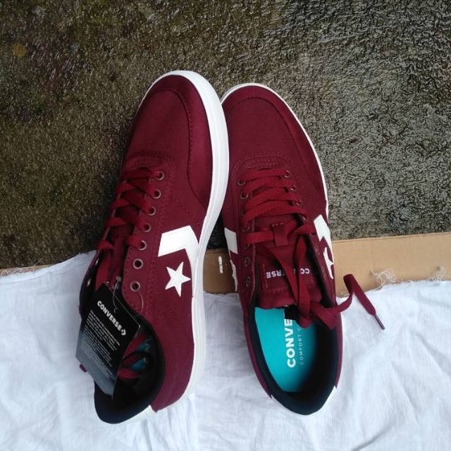 Engaño Cívico Dictadura Jual Converse Courtland Ox Dark Burgundy Maroon Original New Bnib Murah |  Shopee Indonesia