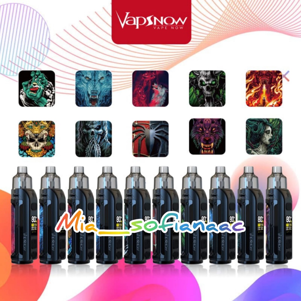 VAPOOR VAPEE TERBARU MESIN VAPSNOW PISTOL PODs 80 WATT AUTHENTIC DEVICE FREE LIQUIDs 30 ML 80w