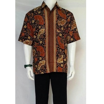 Kemeja Pendek Batik Pria Motif Kipas dan Aneka Motif