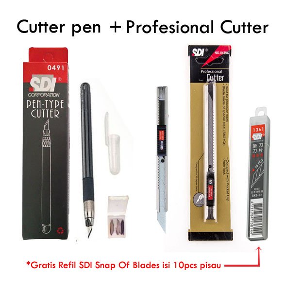 

Promo Profesional Cutting !! Cutter Pen Profesional Cutter Bonus Refil Paper Cut Stencil tools