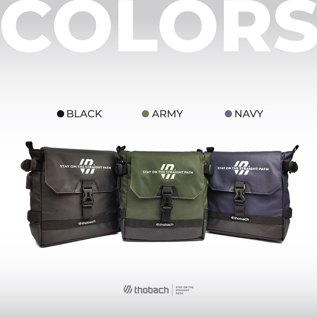 THOBACH-SLING BAG WATERPROOF NERO TAS SELEMPANG PRIA WANITA