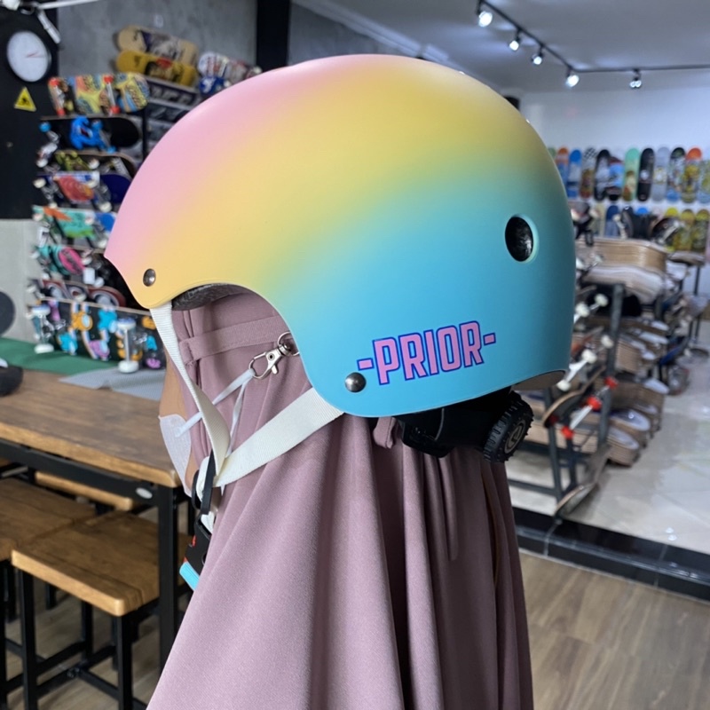 Skateboard helmet PRIOR protective gear inline sepatu roda scooter outdoor original