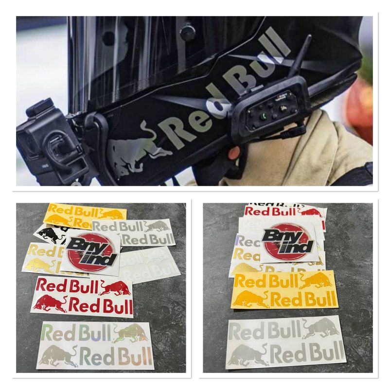 STICKER RED BULL STICKER HELEM STICKER MOTOR CUTTING