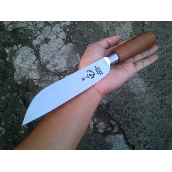 Pisau herder / cap garpu gagang kayu 6" made in solingen germany bulat