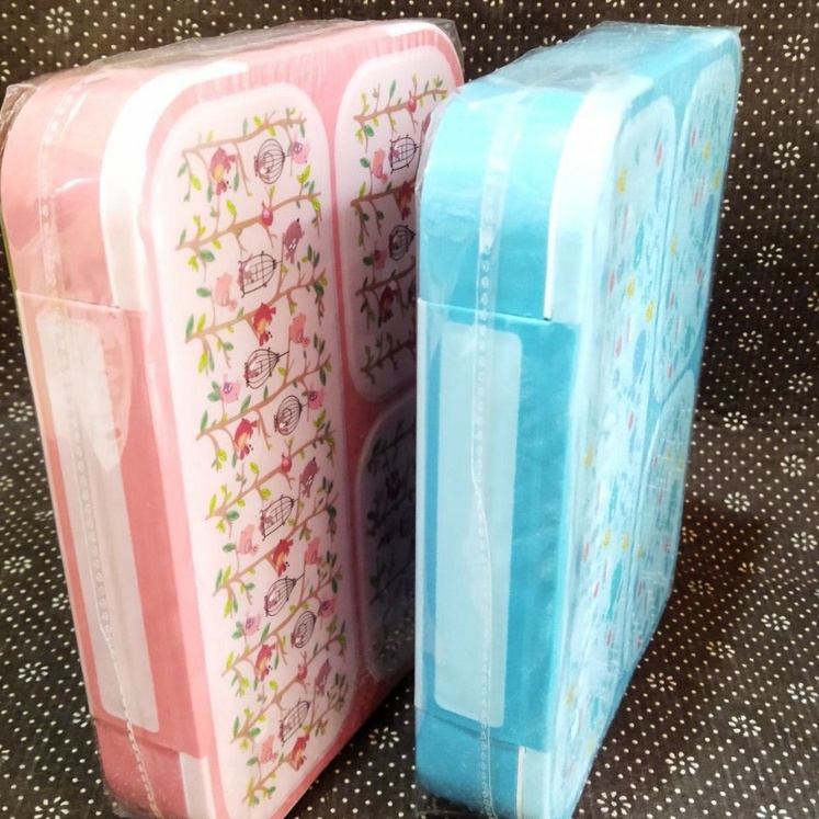 Yooyee Kotak Makan Grid Bento Lunch Box 3 Sekat Anti Bocor 642 / LUNCH BOX JINBAO