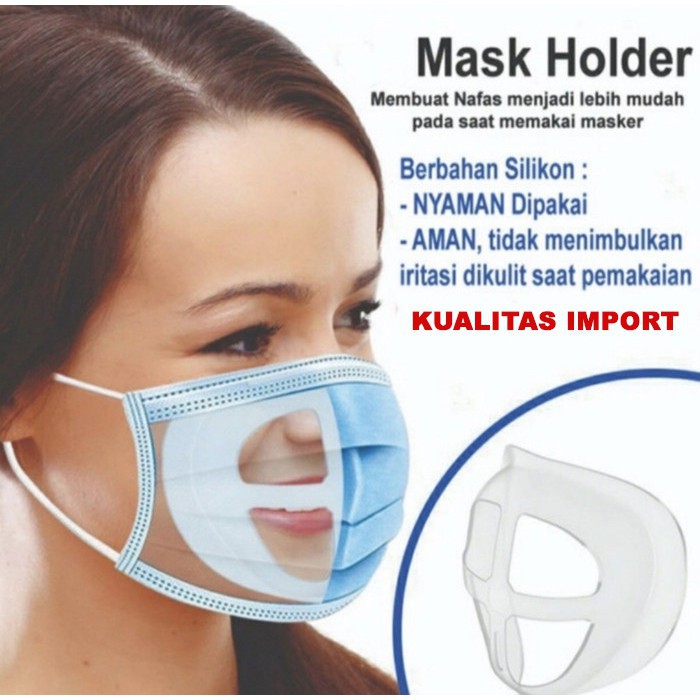 LYSASHOP - PENYANGGA MASKER SILIKON DEWASA ANAK 3D BRACKET ANTI SESAK PENGAP MUDAH NAFAS