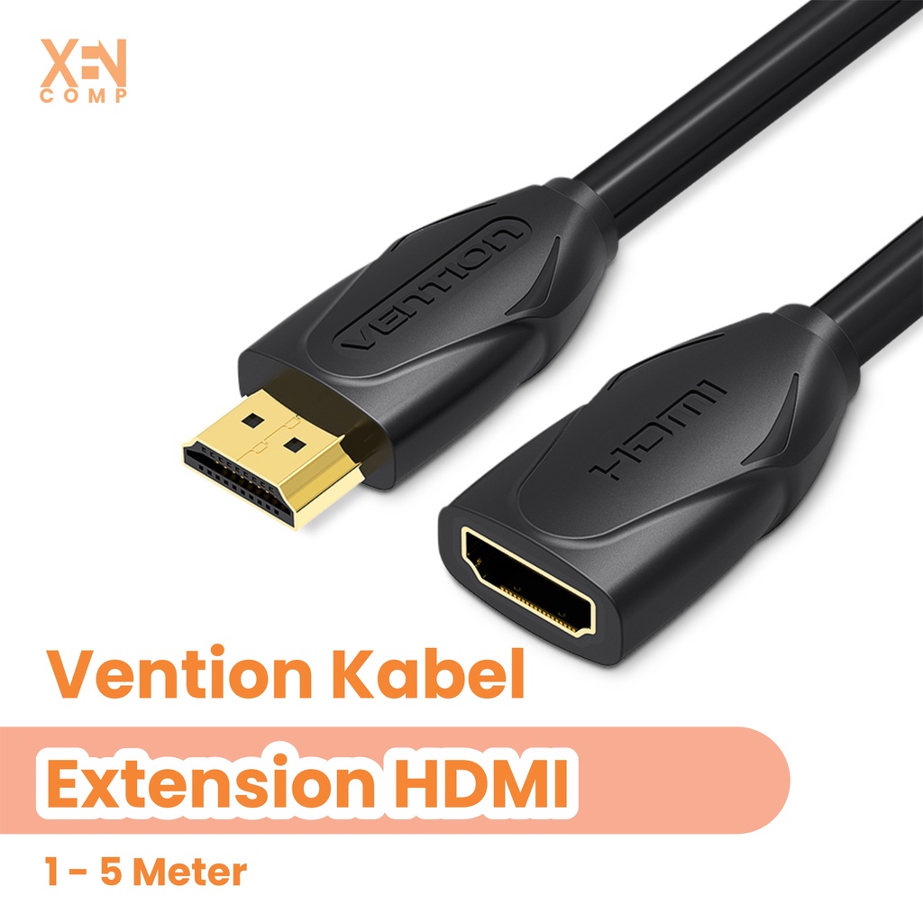 Vention B06 Kabel Extension Perpanjangan HDMI Male to Female 1m / 1.5m / 2m / 3m / 5m