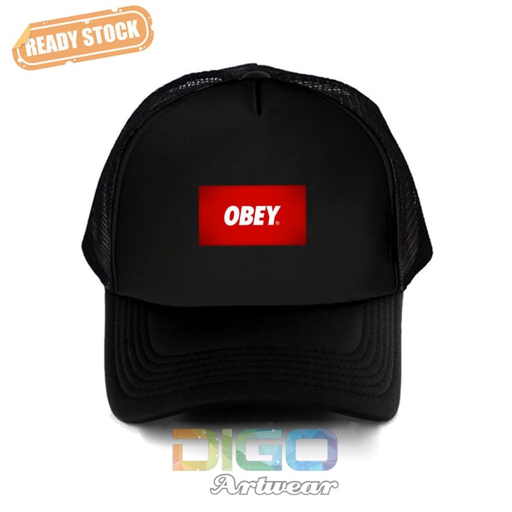 (PROMO) topi obey distro trucker - hat obey -MKSR.Inc