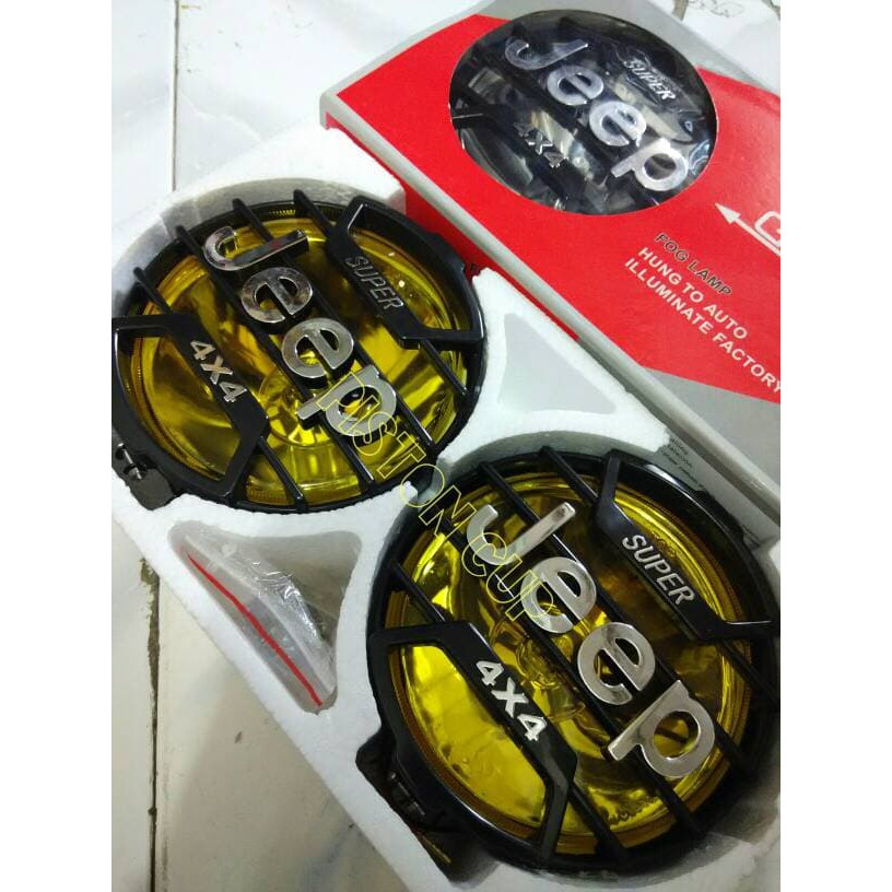 Jual Reflektor Jeep 1set   2pcs   Lampu Depan Jeep   Headlamp Jeep CB Bulat Berkualitas