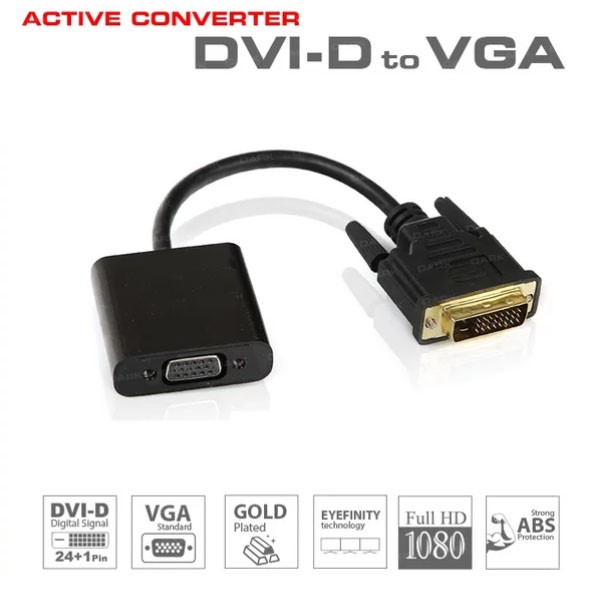 CONVERTER AKTIF DVI 24+1 TO VGA Adapter