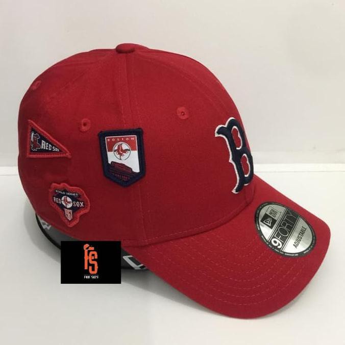 BARU TOPI PRIA MURAH~ TOPI NEW ERA ORIGINAL WORLD SERIES BOSTON RED SOX RED EKONOMIS