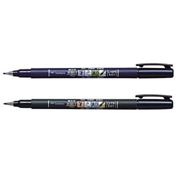 

kaligrafi-perlengkapan- tombow fudenosuke brush pen hard tip/ soft tip - soft tip -perlengkapan-