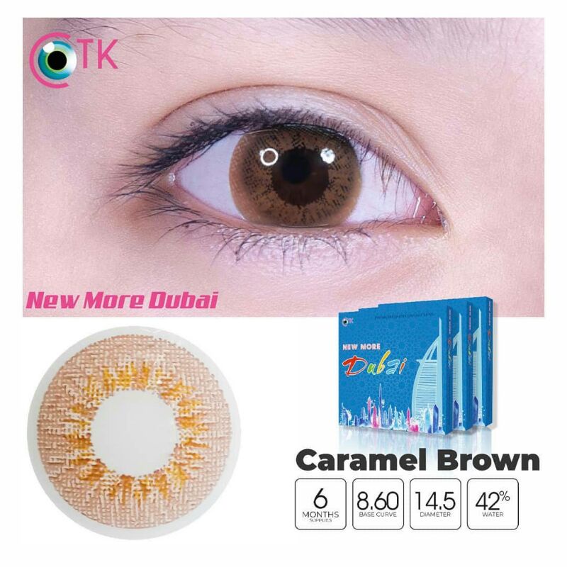 Softlens New More Dubai NORMAL Ocre Honey Crystal Galaxy Marble Caramel Aquatic CTK My Eyes