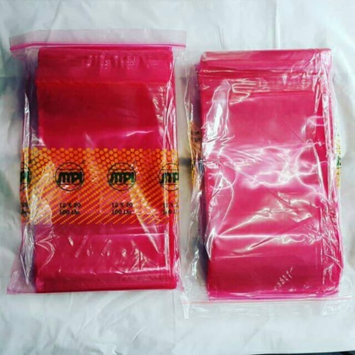 LJ-Plastik Klip SMPI Merah 12x20 - Isi 100 pcs