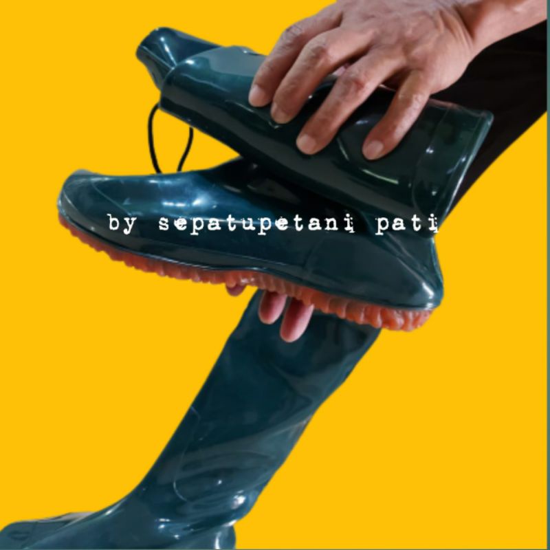 SEPATU BOOT BOOTS BOT But Sawah Petani Nelayan Rawa Kebun Mancing Ladang Panjang Karet 60 Cm Anti Keong Bukan AP Biru Import Banjir Lumpur Anti Air Serbaguna Lentur Tanpa Sambungan Safety Pria Wanita Beling Ular Pantai Traktor Pasar Mekanik Tali