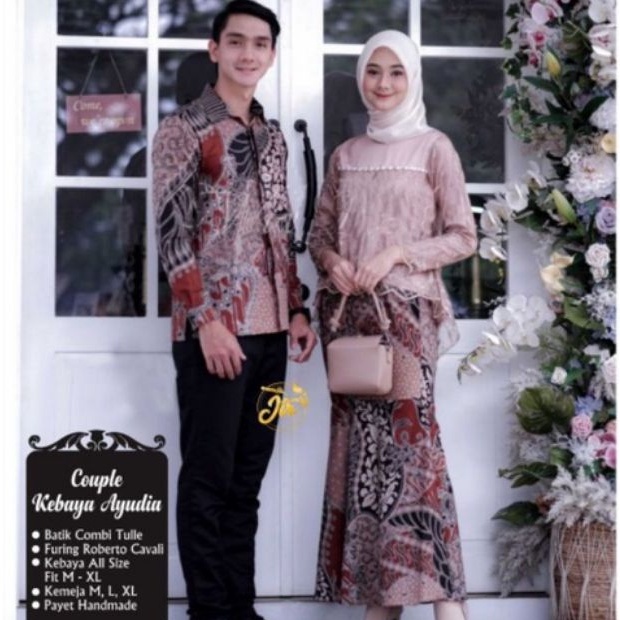 KEBAYA BATIK COUPLE BURKAT KONDANGAN BROKAT TILE BRUKAT WISUDA SET KUTU BARU BAJU LAMARAN TUNANGAN