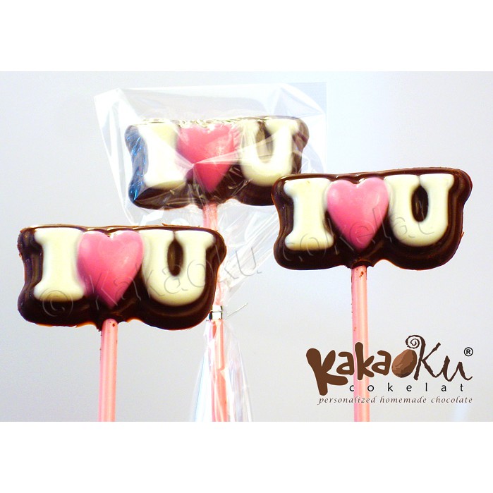 

Lolipop cokelat I love U