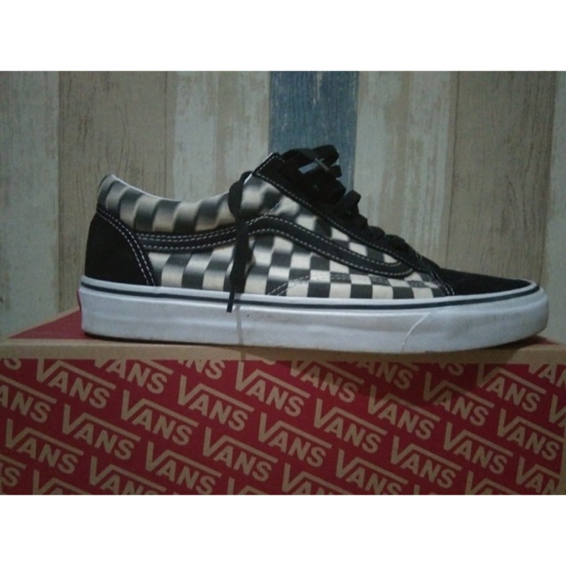 Vans checker blur size 46