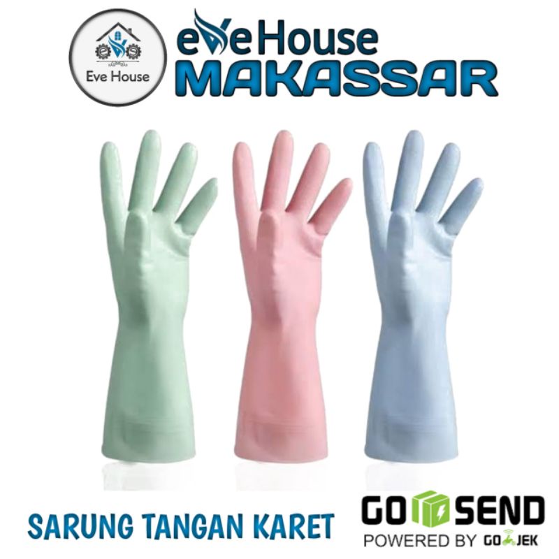 Makassar V43 sarung tangan silikon kaos tangan silicone anti air