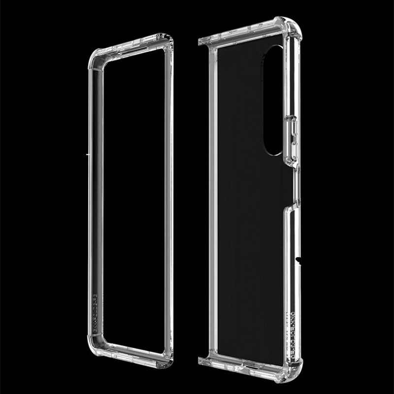 Case Pelindung Layar Transparan Anti Oksidasi Anti Jatuh Untuk Samsung Galaxy Z Fold 3