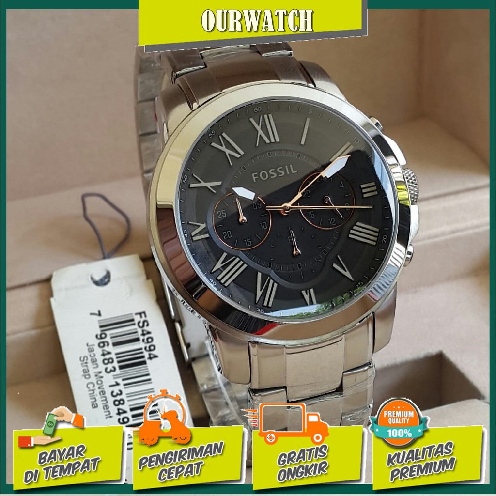 JAM TANGAN PRIA FOSSIL FS 4994 GRAND ORIGINAL