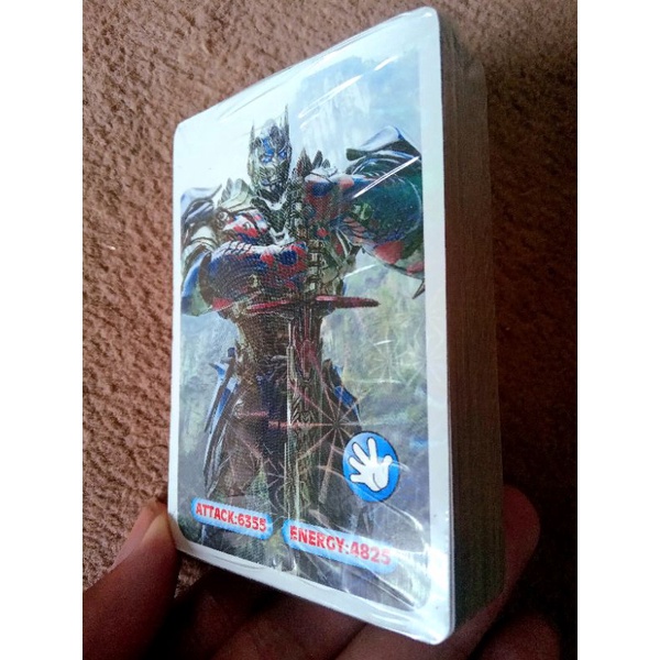 Full Pack Kartu Transformers Optimus Prime Last Knight  +-49 Beda2 Gambar Hologram