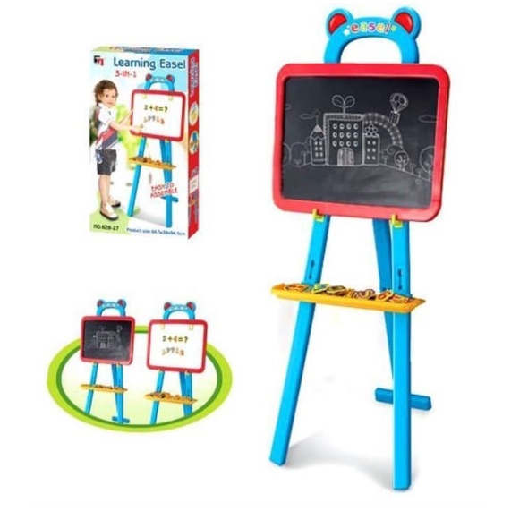 

Papan tulis Anak MAGNETIK / Drawing Set 3 in 1 Learning Easel - Warna Biru