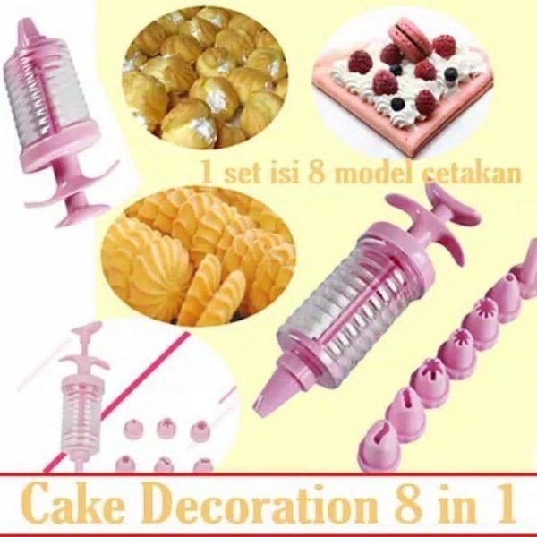 Alat Dekorasi Kue Cetakan 8 in 1 Hiasan Cake Decoration Set Penghias