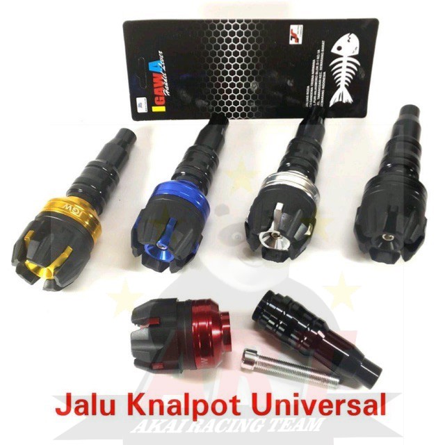 Jalu Knalpot Satuan Universal / Frame Slider Muffer Nmax Pcx Aerox Lexi Vario