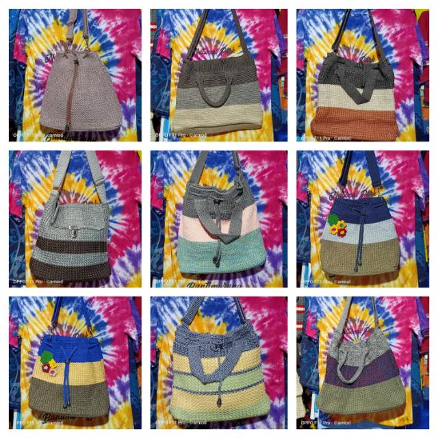 Tas rajut berbahan tebal