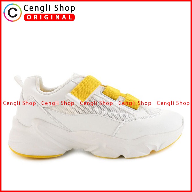 SEPATU SNEAKER WANITA HUSH PUPPIES ORIGINAL CASUAL BRANDED YELLOW HW49