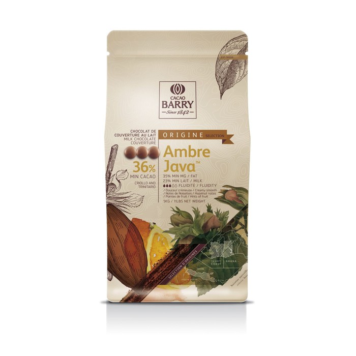 

Terbatas - Cacao Barry Callebaut Ambre Java 5Kg Milk Couverture 36% Chocolate