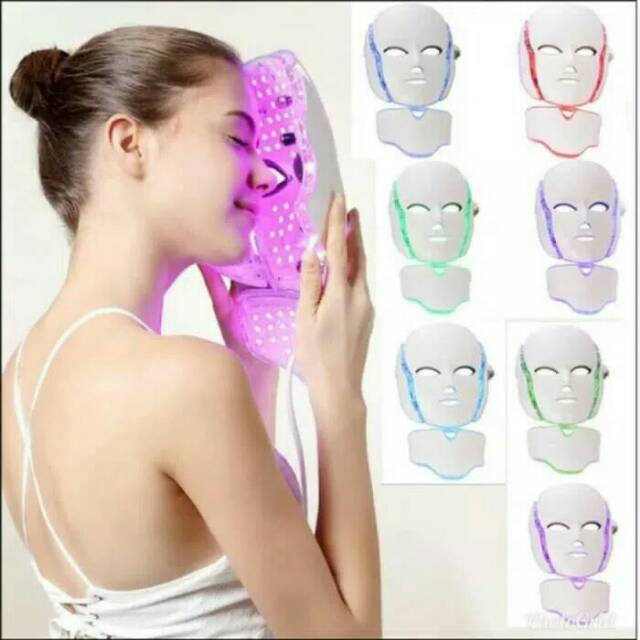 PDT LED MASK 7 COLOR ALAT KECANTIKAN MASKER WAJAH
