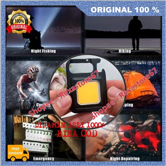 Gantungan Kunci  Senter Led Multifungsi Senter Led Mini Kualitas Premium ASLI