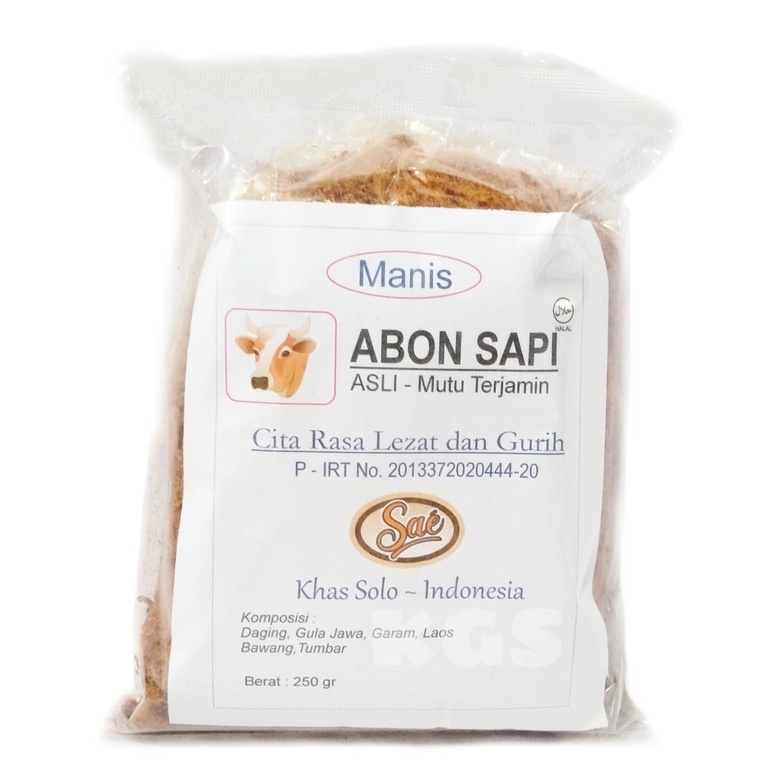 

ABON SAPI MANIS SAE 250 Gr OLEH OLEH KHAS SOLO