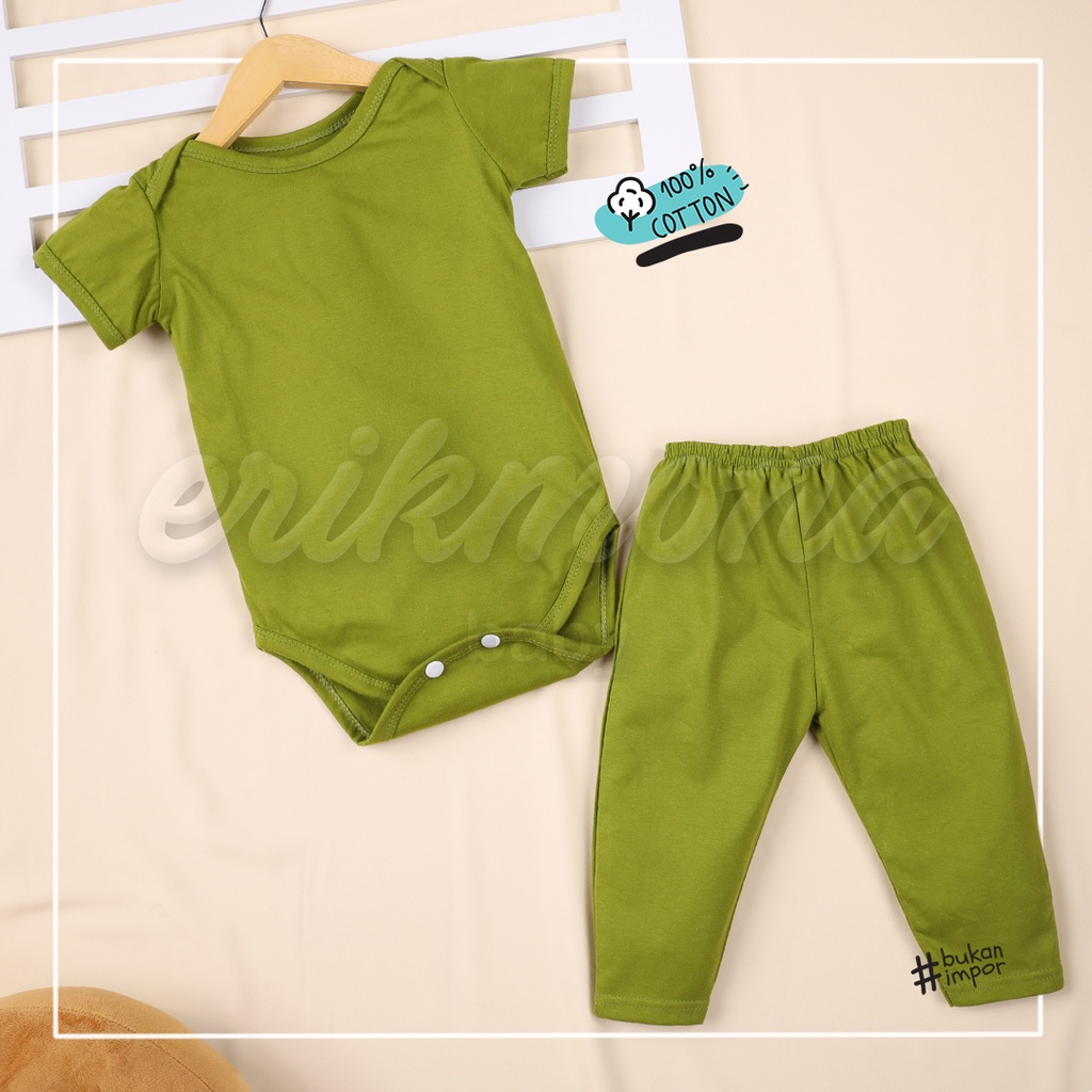 baju bayi jumper bayi polos autumn series warna earth tone comfy set murah