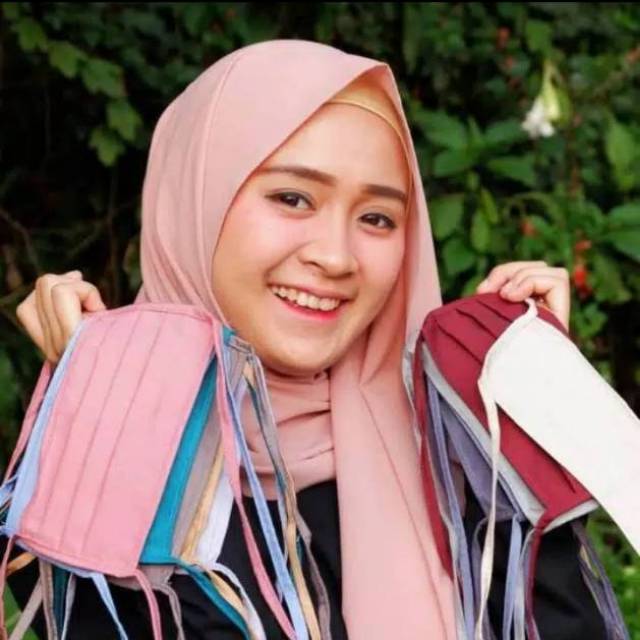 masker/masker kain hijab/hijab/masker hijab kain/kain/masker kain polos/tali/masker kain tali