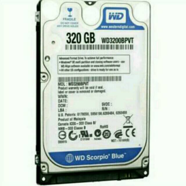 hardisk 2,5&quot; internal 320gb sata wd blue n black laptop notebookl