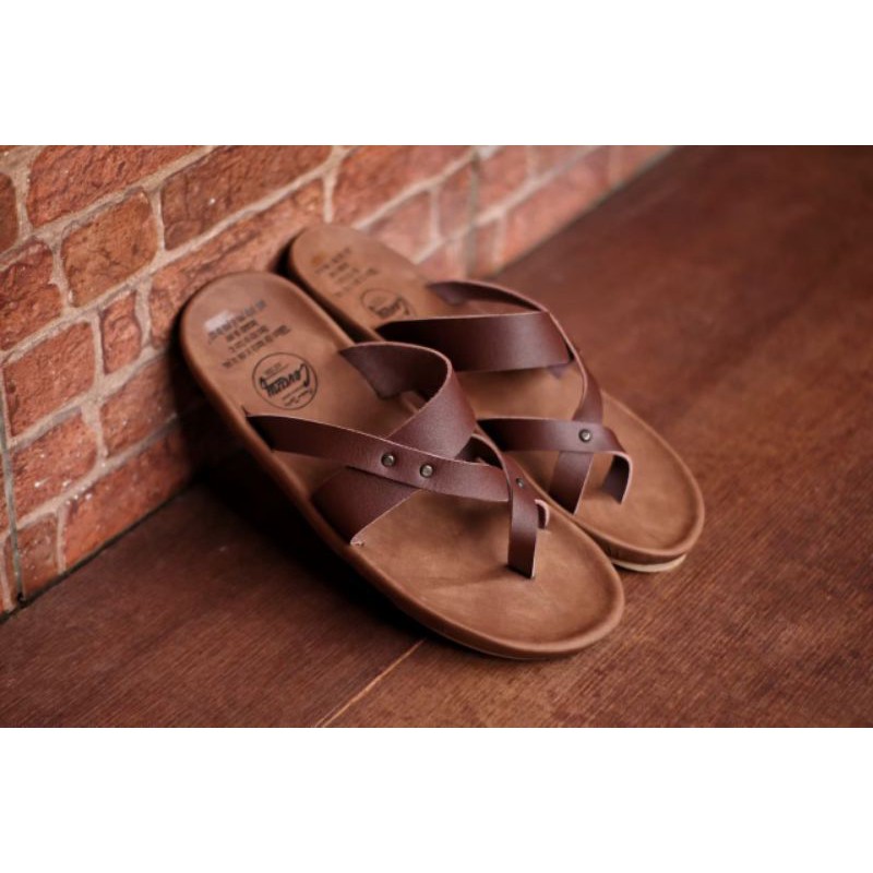 (BISA COD)Sandal Pria Kulit Asli - Cevany SC03C SANDAL PRIA KULIT ASLI ORIGINAL