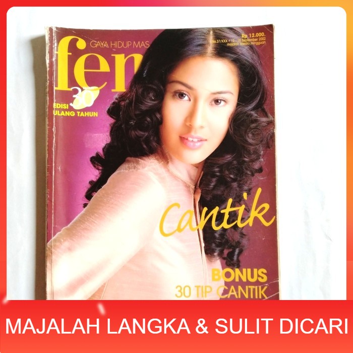 Majalah FEMINA No.37 Sep 2002 Cover DIAN SASTROWARDOYO Langka