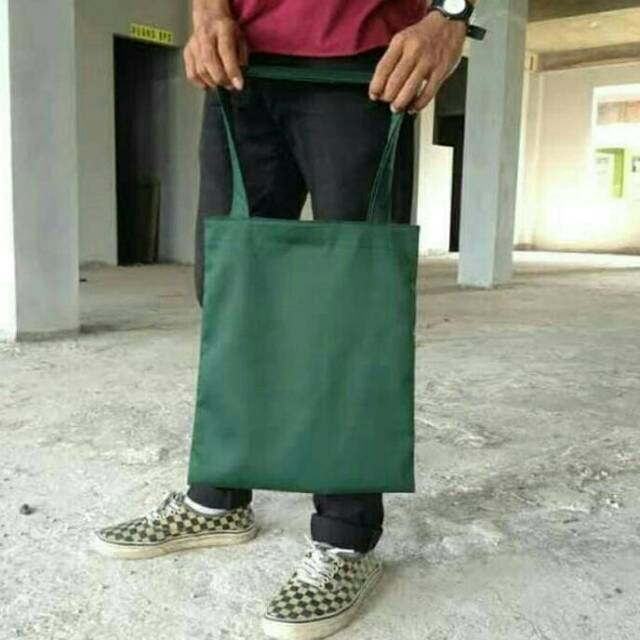 Totebag kanvas/Totebag kanvas army