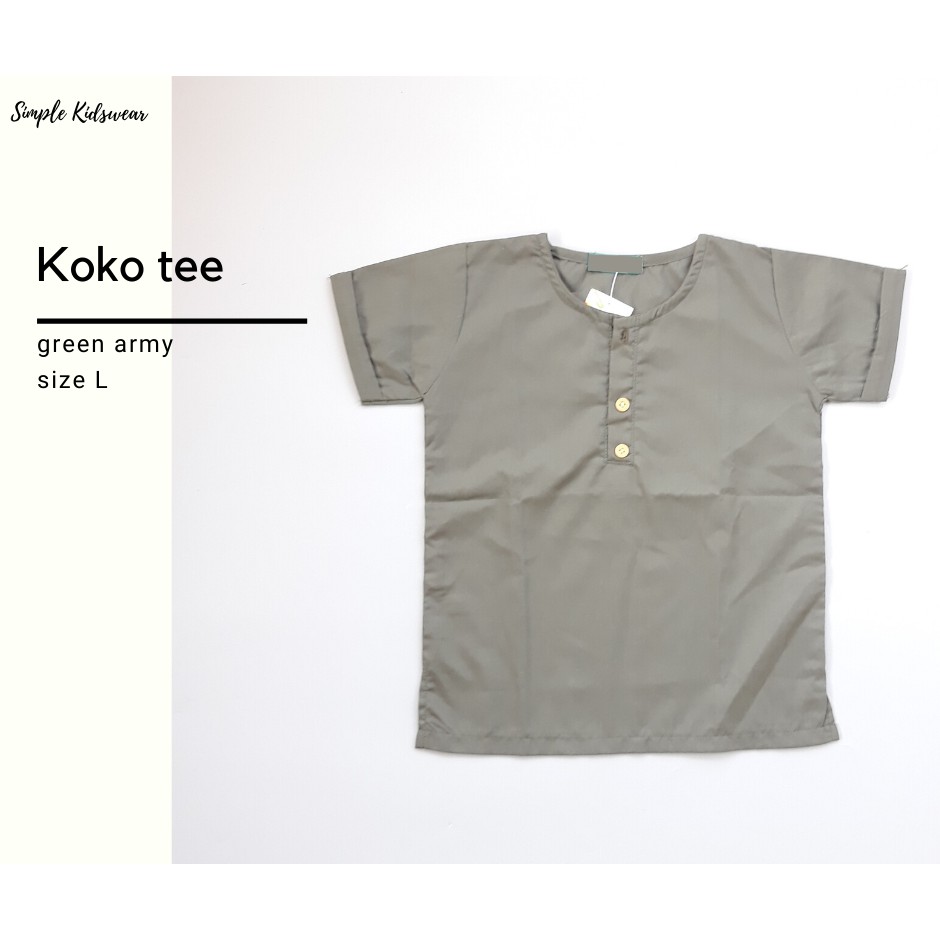 Baju Anak Laki | KOKO TEE | GREEN ARMY [KT-GA]