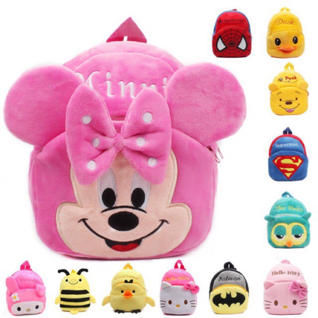 Tas Ransel Anak PAUD TK Mungil Lucu Motif Kartun Mini Boneka Anak T7V1 Tas Anak Termurah Tas Gendong