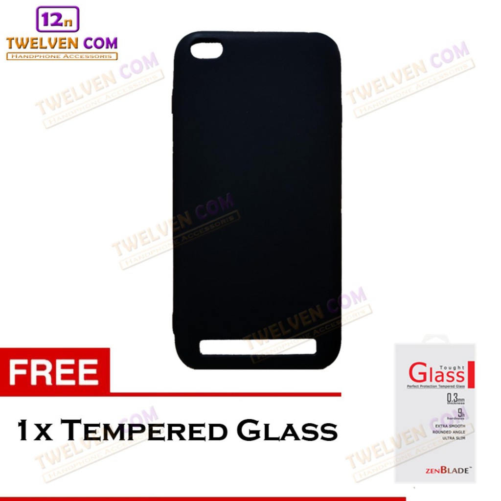 Case Ultra Slim Matte For Xiaomi Redmi 5a - Free Tempered Glass