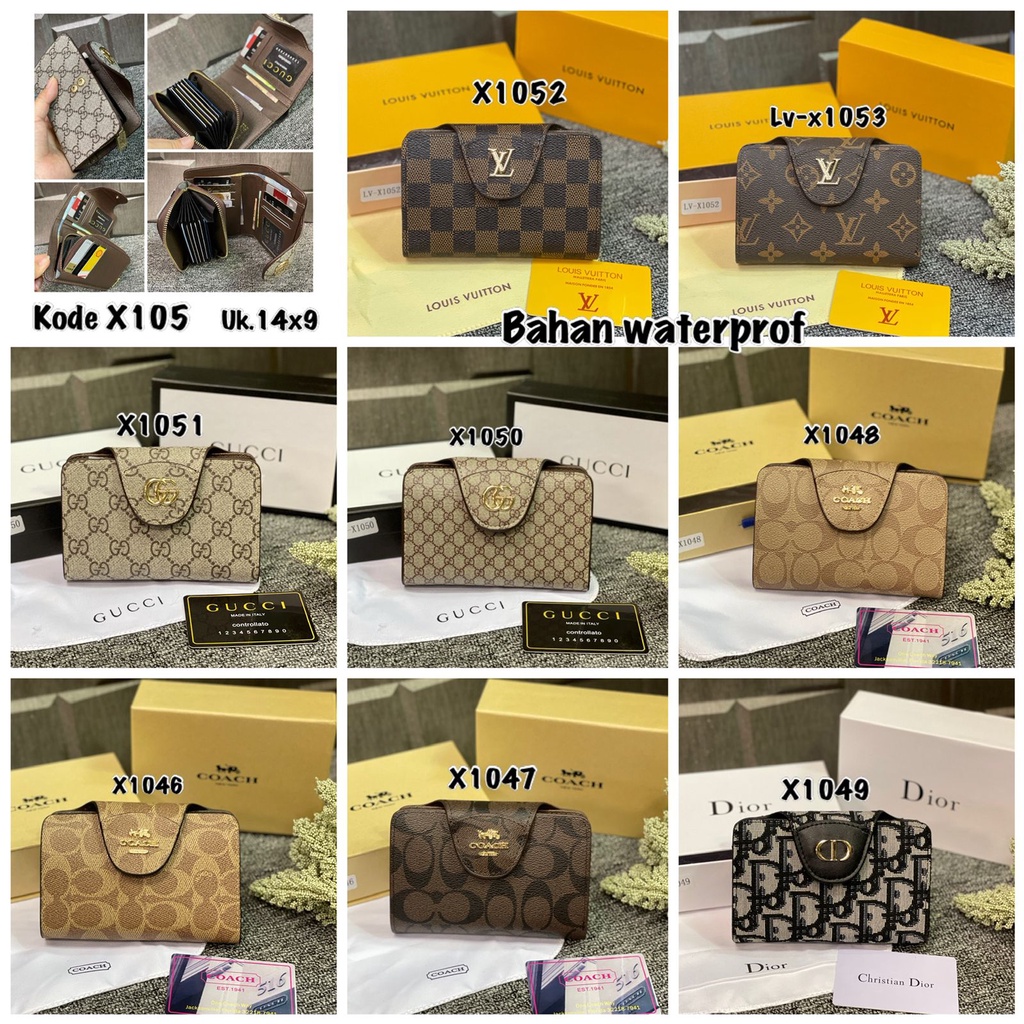 Dompet Flip Sedang Dompet Kartu Lidah Kode 105