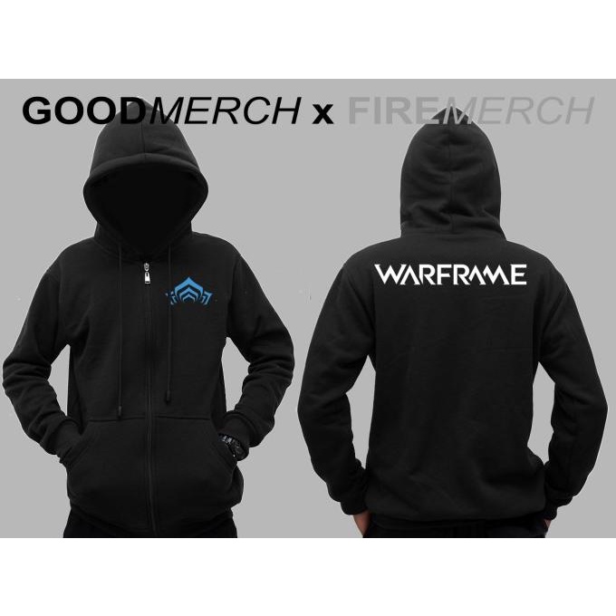 Jaket Hoodie Sweater Warframe Sweatshirt Zipper