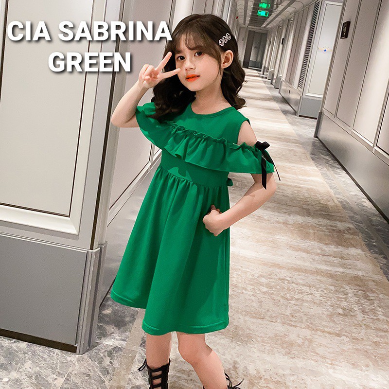 CIA SABRINA DRESS / BAJU DRES ANAK KOREA IMPOR / BAJU DAILY ANAK PEREMPUAN REMAJA TANGGUNG IMPORT