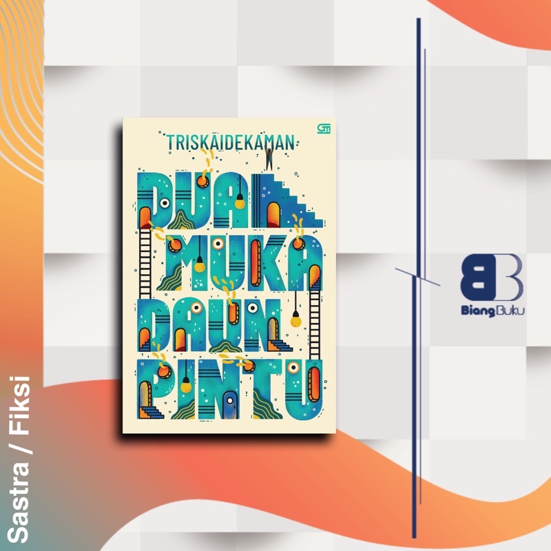 Buku Novel Dua Muka Daun Pintu Triskaidekaman Ori Gramedia Baru